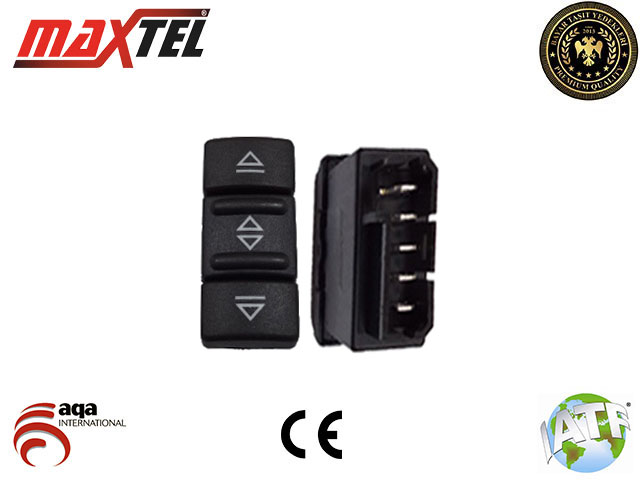MAXTEL 18204339 Cam Kaldirma Anahtari 19 Ön Sol 5 Pin Siyah