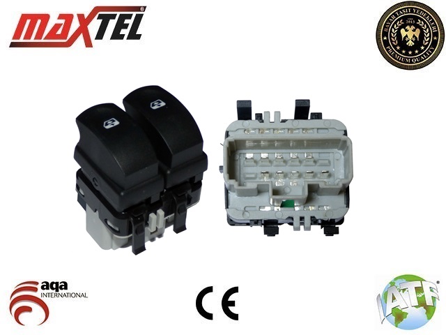SAGEM-500943 Cam Acma Dugmesi Clio Iii On Sol Ciftli