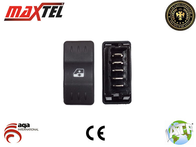 ZSW1008 Cam Acma Anahtari Tekli Turuncu Isik 5 Pin Dacia Logan 2004-2012