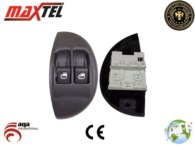 MAXTEL 18205005 Cam Kaldirma Anahtari Palio-Siena Ön Sol 6 Pin Çiftli Kasali Beyaz