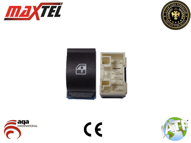 MAXTEL 18205038 Cam Kaldirma Anahtari Doblo 2006> Ön Sağ 5 Pin Tekli Mavi Beyaz Kasasiz