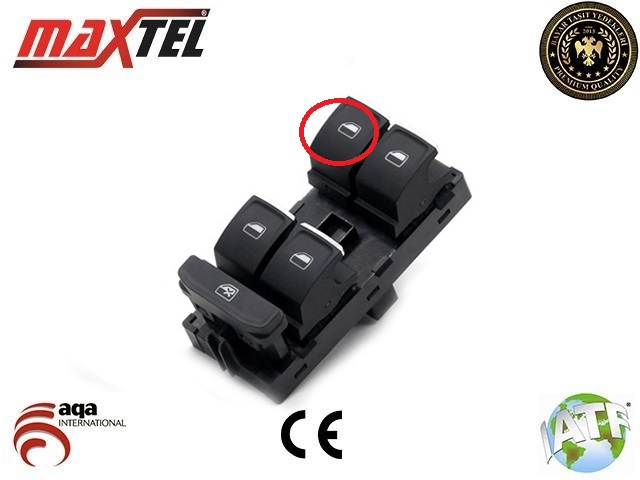 MAXTEL 18206029 Cam Kaldirma Anahtari Golf Vii - Passat B8 - Tiguan - Leon - Altea Sol Dörtlü Krom