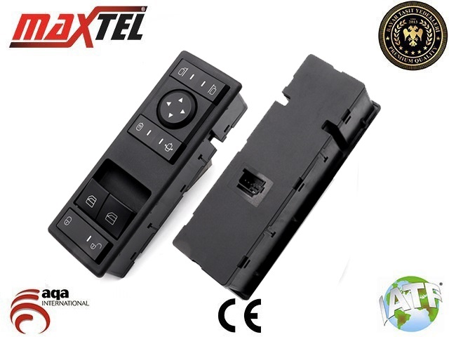 MAXTEL 18208099 Cam Kaldirma Anahtari Actros Mp4-Euro5 Sol Ön Ayna Ayarli