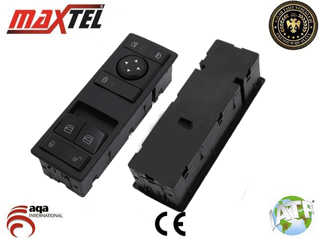 MAXTEL 18208101 Cam Kaldirma Anahtari Actros Mp4-Euro5 Sol Ön Ayna Ayarsiz