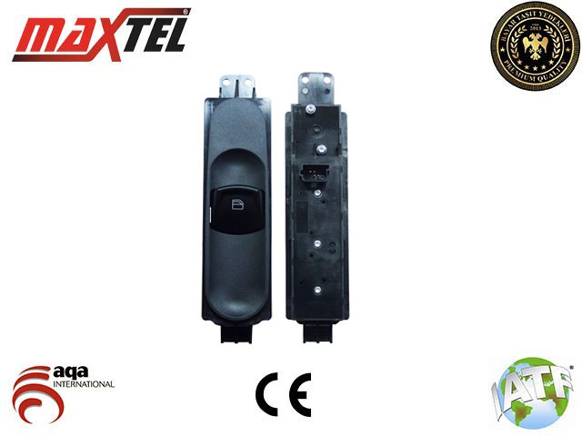 MAXTEL 18208613 Cam Kaldirma Anahtari Vito 2004>Viano> Sag 4 Pin Siyah