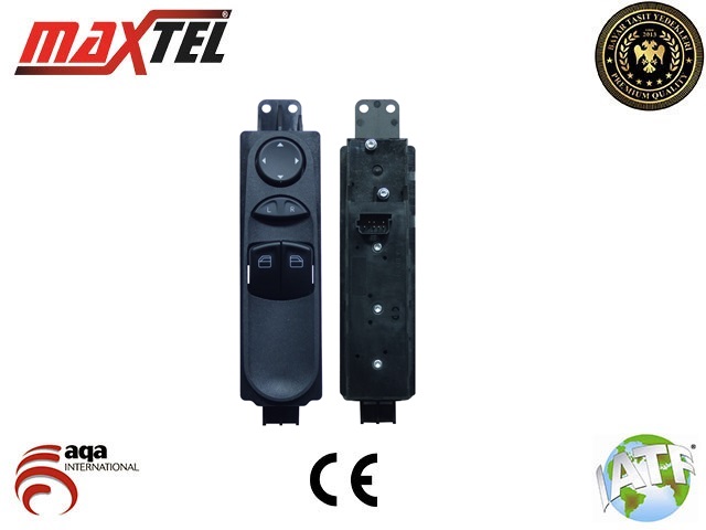 MAXTEL 18208913 Cam Kaldirma Anahtari Vito 2004> Sol 7 Pin Siyah