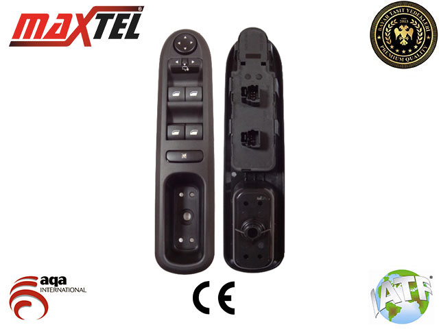 MAXTEL 18211017 Cam Kaldirma Anahtari Peugeot 407 Ön Sol Çift Soketli 6 3 Pin Kasali