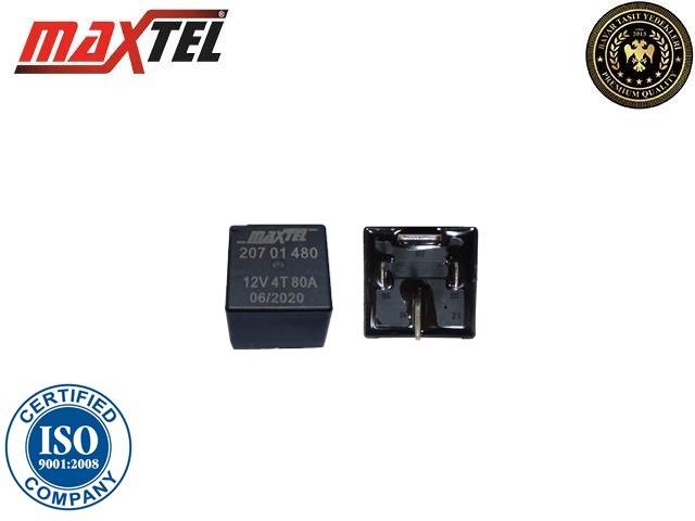 MAXTEL 20701480 Röle Güç Rölesi 12 V 80a 4 Pin