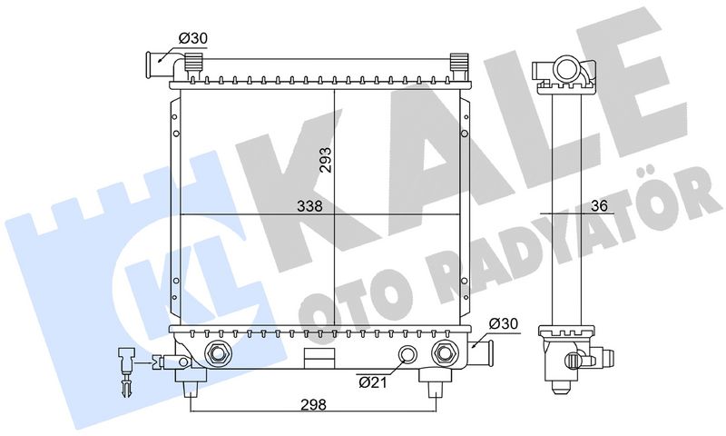 KALE 363945 Motor Su Radyatoru Mercedes M111 W124 S124 Klimasiz