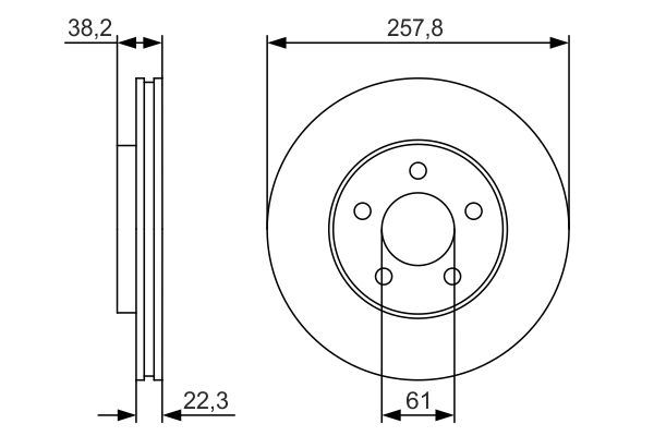 BOSCH 0986479R56 Fren Diski Neon I Neon Ii