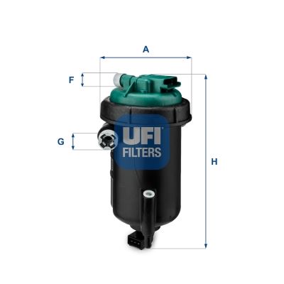 UFI 5514800 Yakit Filtresi Ducato-Boxer-Jumper 3.0 Hdi 160 Oe
