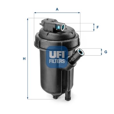UFI 5512500 Yakit Filtresi Astra H 1.3cdti-1.9cdti-1.9cdti 16v-Vectra C-Signum 1.9cdti 04 > 675512520 Oe