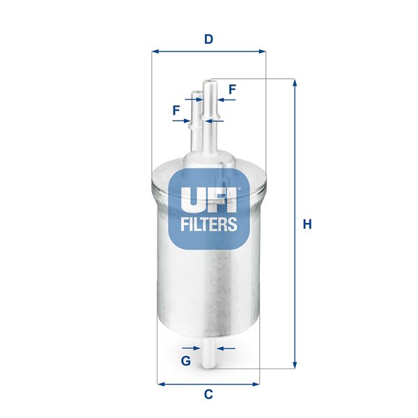 UFI 3184000 Yakit Filtresi Amarok-Ibiza V-Leon-Toledo Iii-Octavia-Eos-Golf V-Jetta Iii-Passat-Polo-Touran Oe