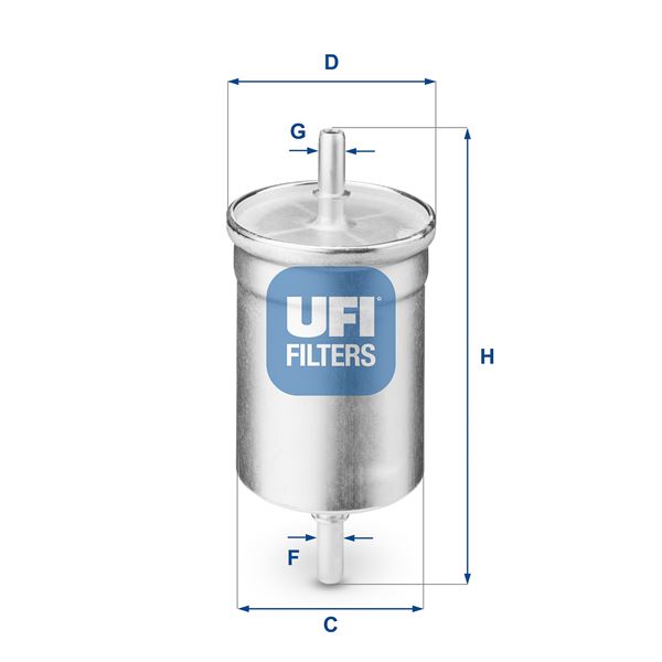 UFI 3171000 Yakit Benzin Filtresi P106-P206-P207-P208-P301-P306-P307-P308-P406-P407-P508-P2008-P3008-P5008-C2- C3-C4-C5-C-Elysee-Partner-Berlingo-Expert 1.0-1.1-1.4-1.6 Thp-Vti Clio-Kangoo-Laguna-Megane-Trafic-G