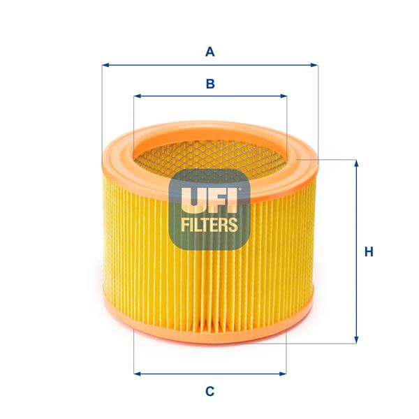 UFI 2727100 Hava Filtresi Berlingo 96- - P.306 98-01 - Partner 96- - Xsara 97-00 1.8d - 1.9d