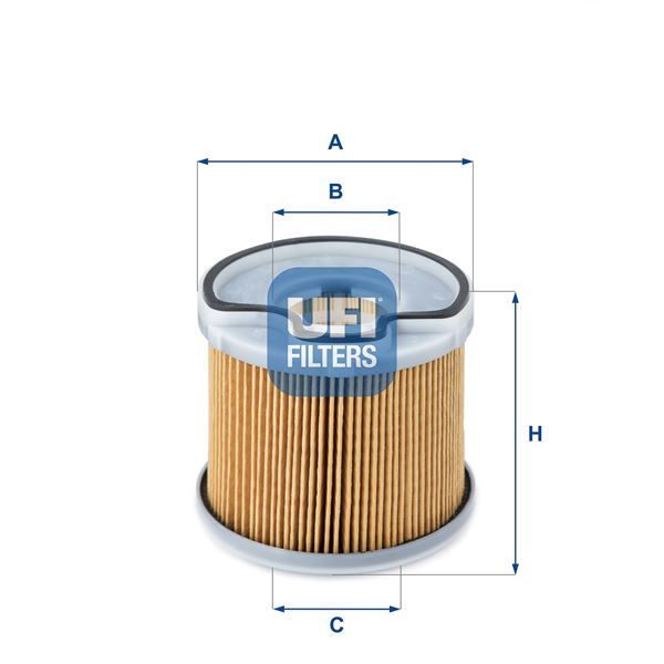 UFI 2669100 Yakit Filtresi Partner-Berlingo-C5-Jumpy-Xsara-Scudo-P206-P307-P406-P607-P806-Expert 2.0hdi