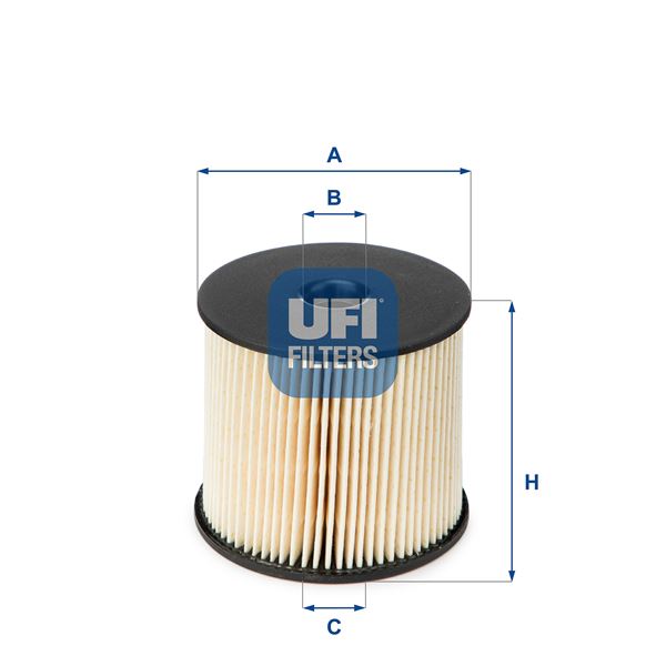 UFI 2600300 Yakit Filtresi Partner-Berlingo-206-307-406-807-C5-C8-Jumpy-Xantia-Xsara-Scudo-Expert 2.0hdi Dw10