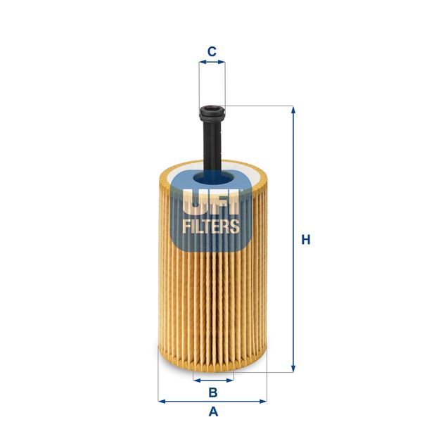 UFI 2503200 Yağ Filtresi Partner-Berlingo 96- -P106 97- -P206 98- -P306 93-01 -P307- C3 02 - 1.4-1.6 16v