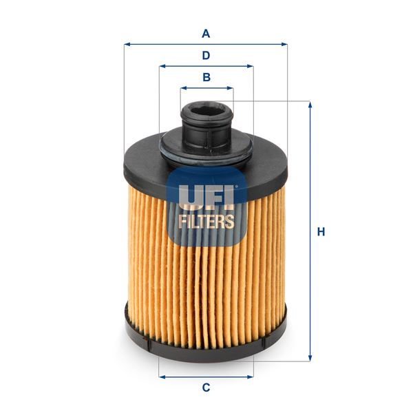 UFI 2503100 Yağ Filtresi Opel Astra H-Corsa C-Corsa D-Combo-Meriva A-Agila 1.3 Cdti 500 Albea Doblo Fiorino Pu Nto Idea Linea Panda 07> Mito 09>15 Ypsilon 03>12 1.3 Mtj