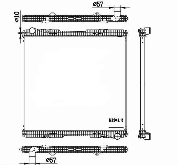 RADISEN RR 64067-C Radyatör P 04- Brazed
