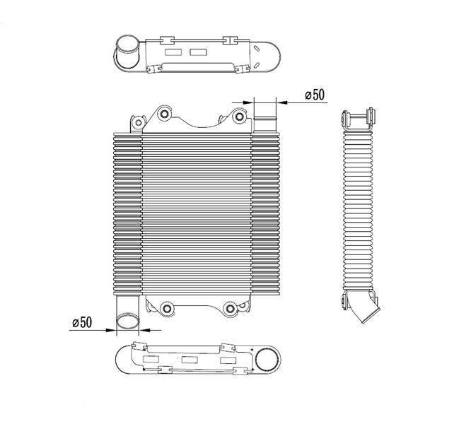 RADISEN RI 968710 Intercooler D-Max