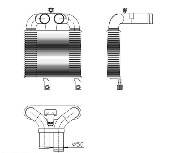 RADISEN RI 96999 Intercooler D Max 02-