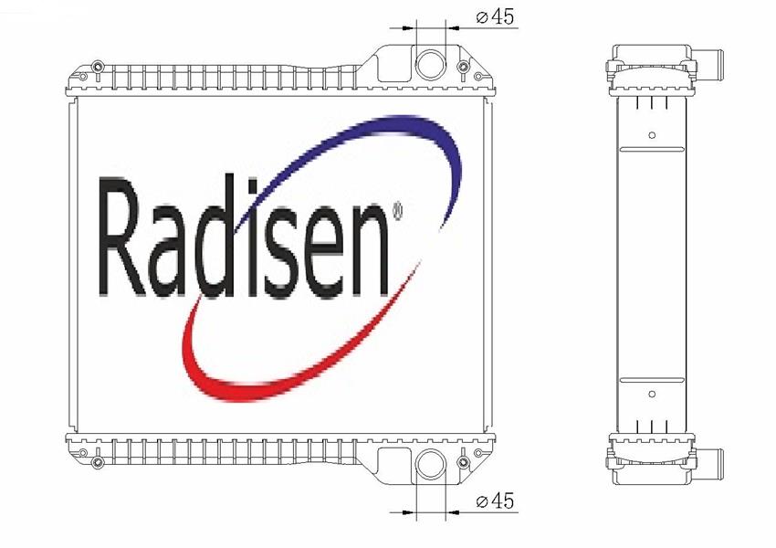 RADISEN RJ 92687 Jeneratör Ölçü 505x618x104