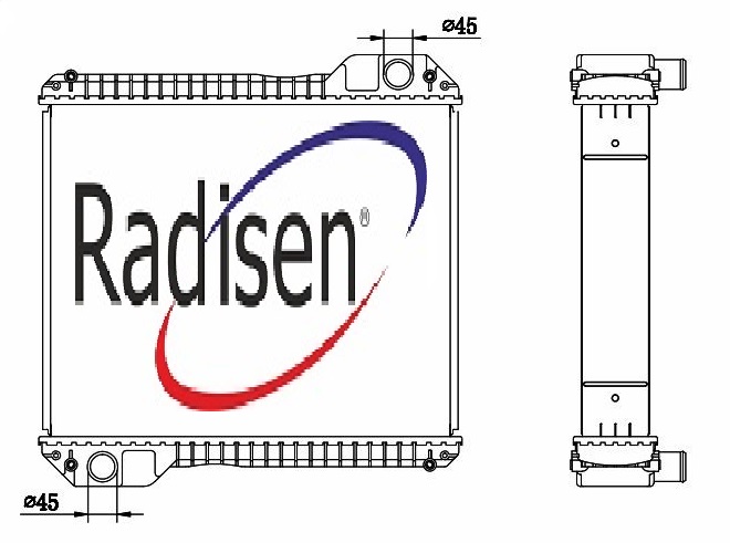 RADISEN RJ 92689 Jeneratör Ölçü 470x608x104