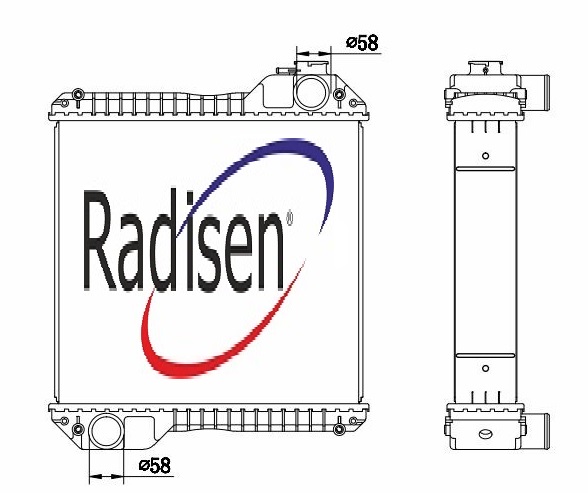 RADISEN RJ 92690 Jeneratör Ölçü 635x498x104
