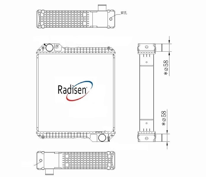 RADISEN RJ 92692 Jeneratör 580m Ölçü 570x548x104