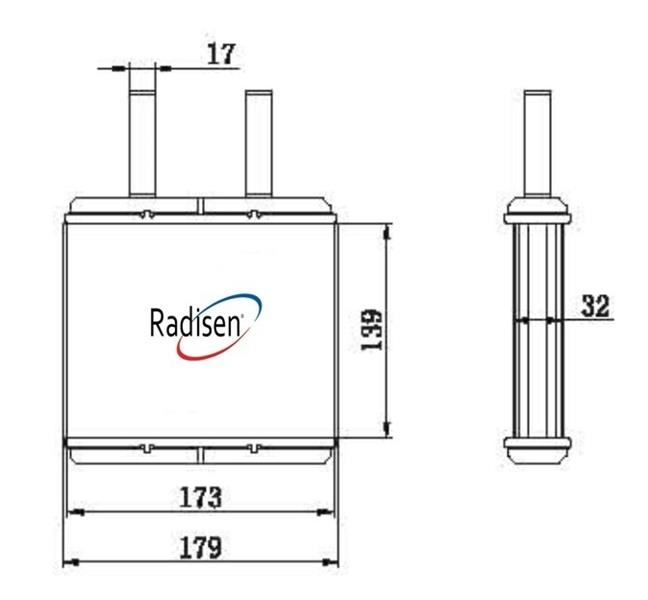 RADISEN RH 77780 Kalorifer Radyatörü Logo Brazed