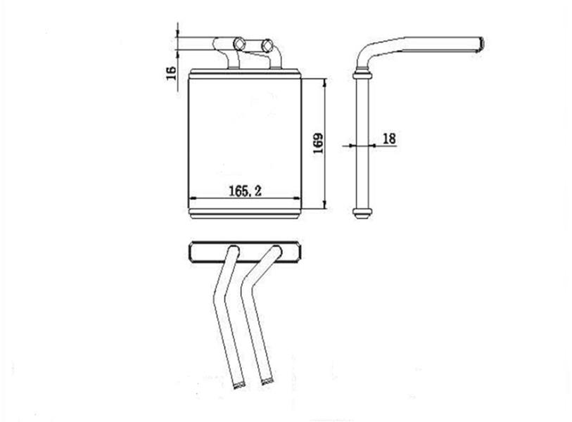 RADISEN RH 72455 Kalorifer Radyatörü Demio Brazed