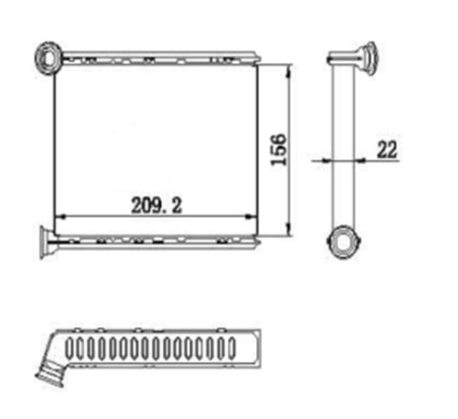 RADISEN RH 73250 Kalorifer Radyatörü Qashqai Brazed