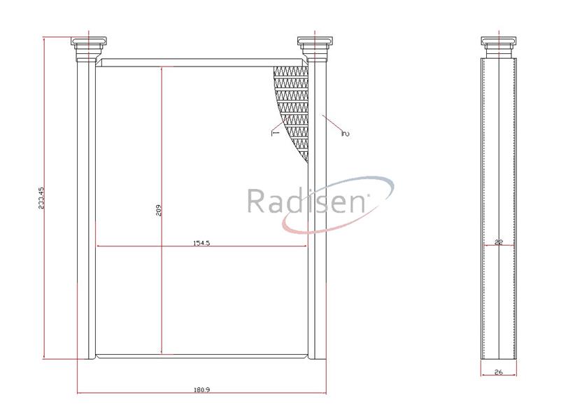 RADISEN RH 70598 Kalorifer Radyatörü Corolla 01- Ym Brazed