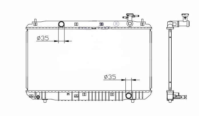 RADISEN RR 616492 Radyatör Tiggo Jeep Ym Mt Brazed