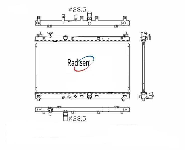 RADISEN RR 68153 Radyatör Fit 09- 1.3 Hybrid