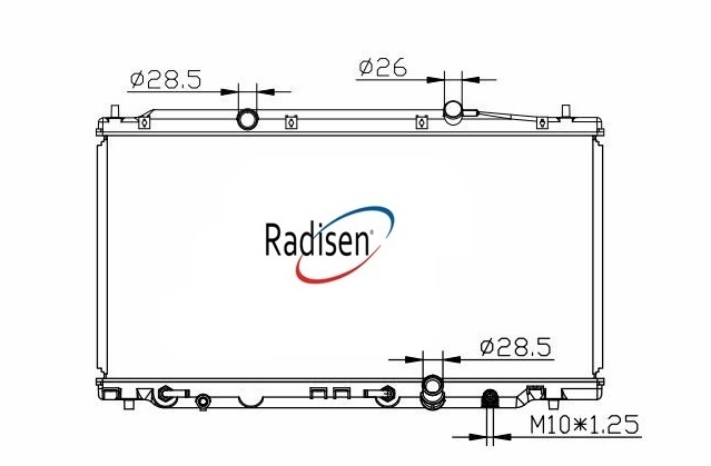 RADISEN RR 99779 Radyatör Civic Brazed