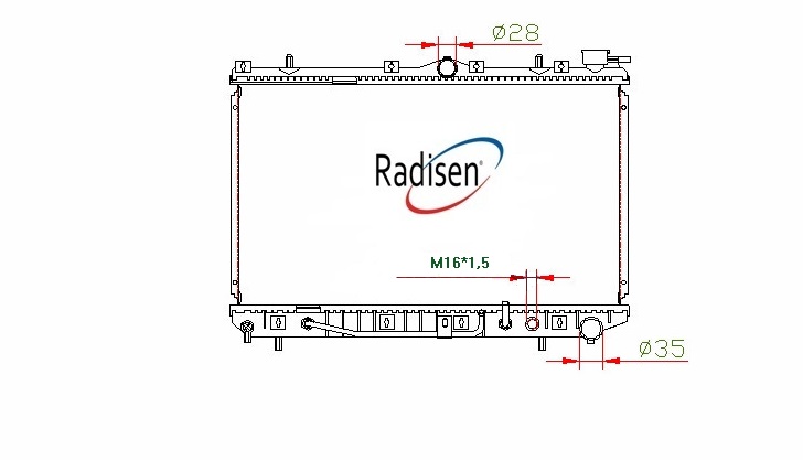 RADISEN RR 67009 Radyatör Excel 1.5-1.3-1.6 At