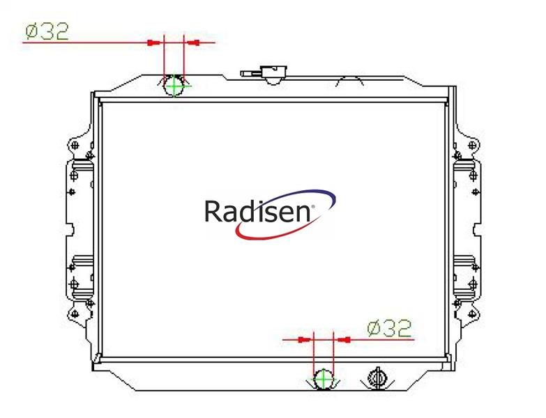 RADISEN RR 613043 Radyatör Tfr Gas Brazed