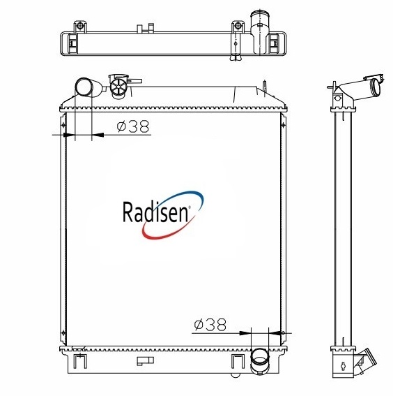 RADISEN RR 67774 Radyatör Nhr 85- Brazed