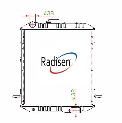 RADISEN RR 67776 Radyatör Npr 3.9 Brazed