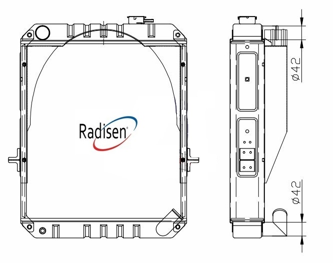 RADISEN RR 93726 Radyatör 4bc2 Brazed