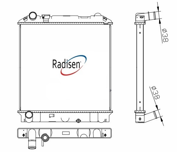 RADISEN RR 97849 Radyatör Npr Brazed