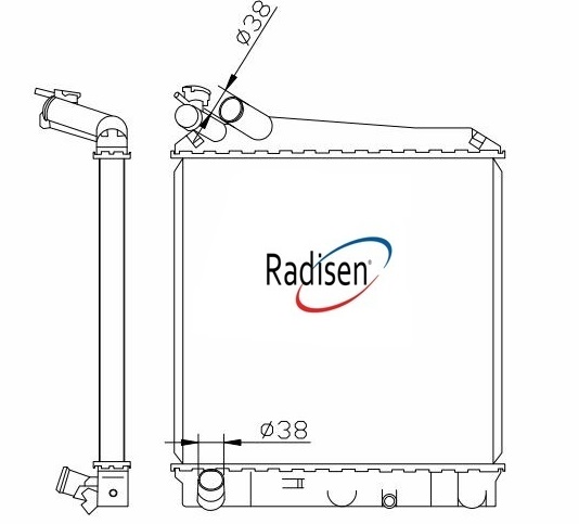 RADISEN RR 97850 Radyatör Elf Brazed