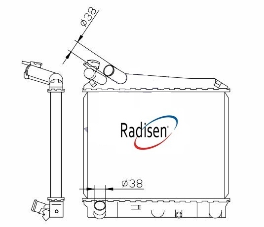 RADISEN RR 97851 Radyatör Elf Brazed