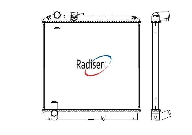 RADISEN RR 97888 Radyatör Elf Npr72 02-04 Brazed