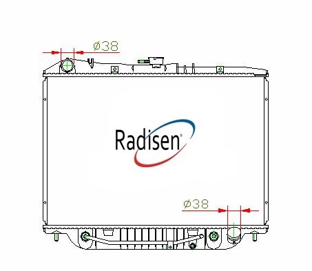 RADISEN RR 98739 Radyatör Rodeo Brazed