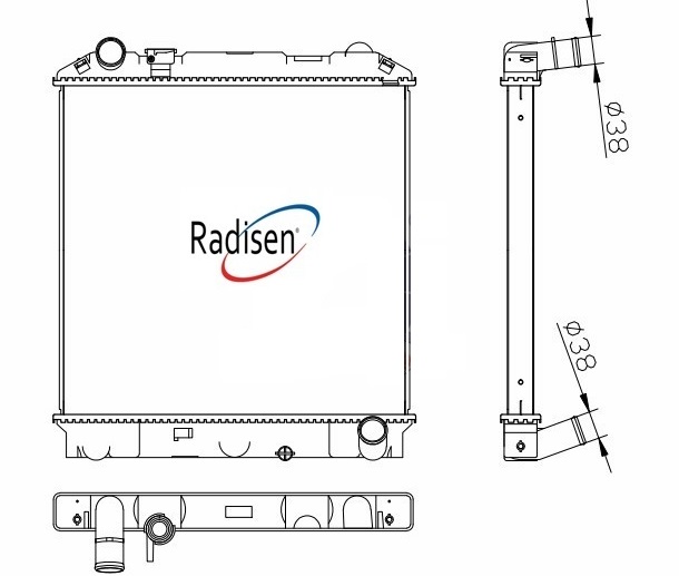 RADISEN RR 98740 Radyatör Elf Brazed