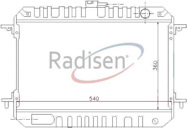 RADISEN RR 62897 Radyatör Urvan 2.3 2.5 Td Brazed