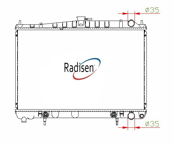 RADISEN RR 62935-B Radyatör Skyline Brazed